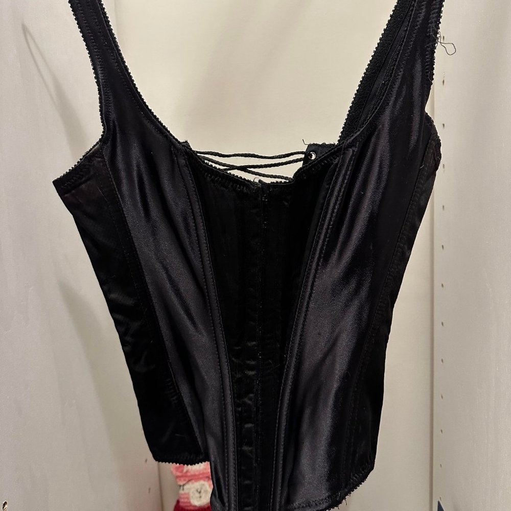 Vintage Black Victoria Secret Corset Size Small
